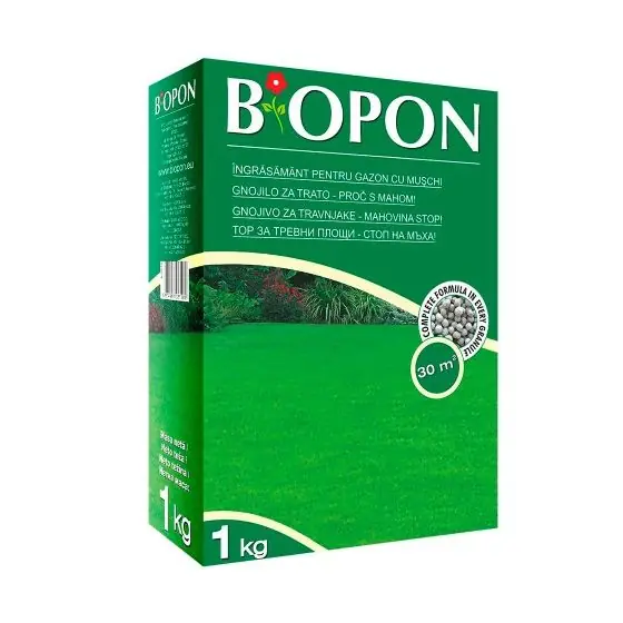 Reduceri Ingrasamant pentru gazon cu muschi control Biopon, 1 kg