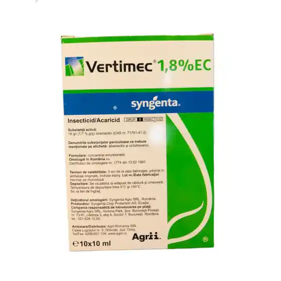 Insecticid Vertimec 1.8 EC, 10 x 10 ml Bestseller