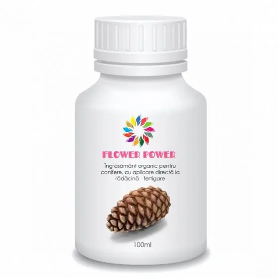 Ingrasamant organic pentru conifere, cu aplicare directa la radacina Flower Power, 100 ml Ofertă exclusivă