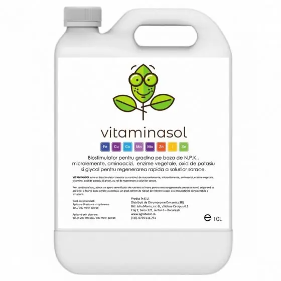 Chilipir Biostimulator cu rol de regenerare si vitaminizare a solurilor sarace, Vitaminasol 10 l