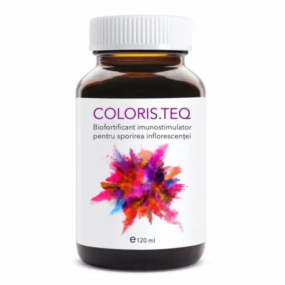 Biofortificant imunostimulator pentru sporirea inflorescentei, COLORIS.TEQ, 120 ml Expediere rapidă