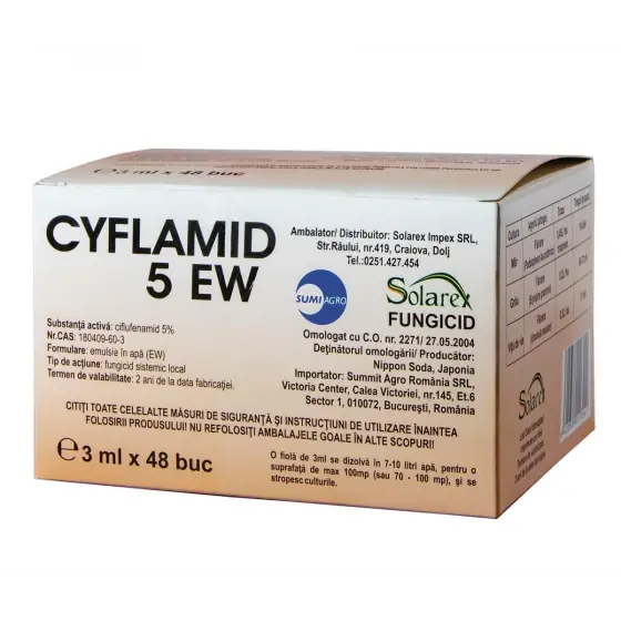 Reducere extra Fungicid pentru fainare, Cyflamid 5 EW, 3 ml
