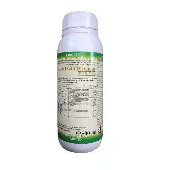 Erbicid total Agro Glyfo Green, 500 ml Ultima șansă