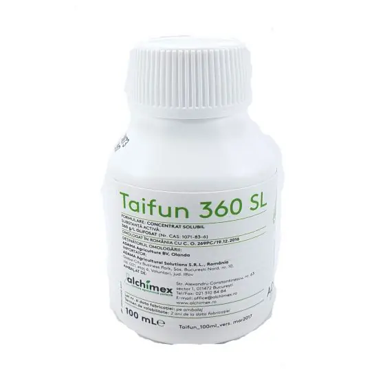 Erbicid total Taifun 360 SL, 100 ml Disponibil imediat