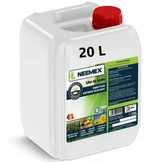 Lichidare de stoc Biopreparat organic Neemex, 20 l, Foliar, Extract Neem, Legume, Pomi fructiferi, Vita de vie