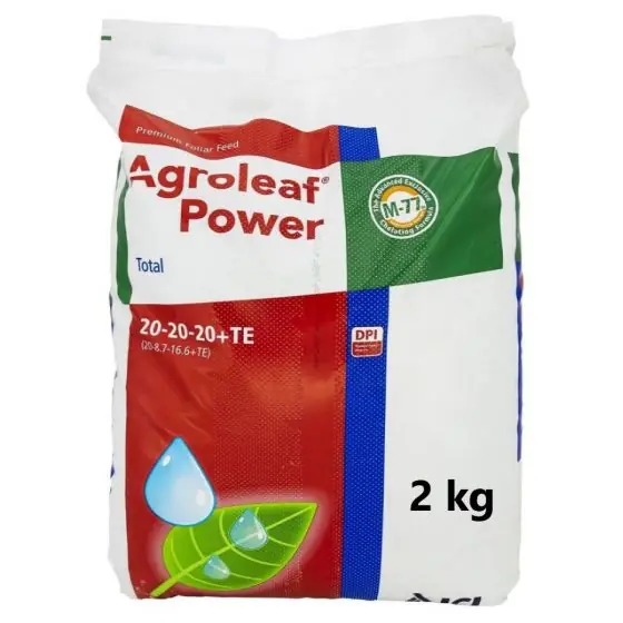 Nu rata Ingrasamant Agroleaf Power Total 20+20+20+ME+Biostim, 2 kg