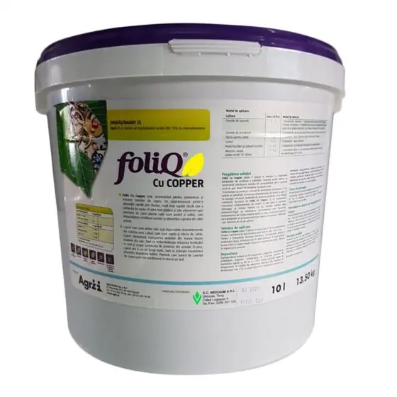 Super ofertă Ingrasamant Foliq cu Copper, 10 l