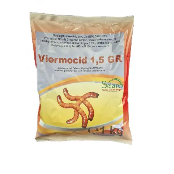 Preț promoțional Insecticid vierme sarma Viermocid, 1 kg- teflutrin 15 g/kg