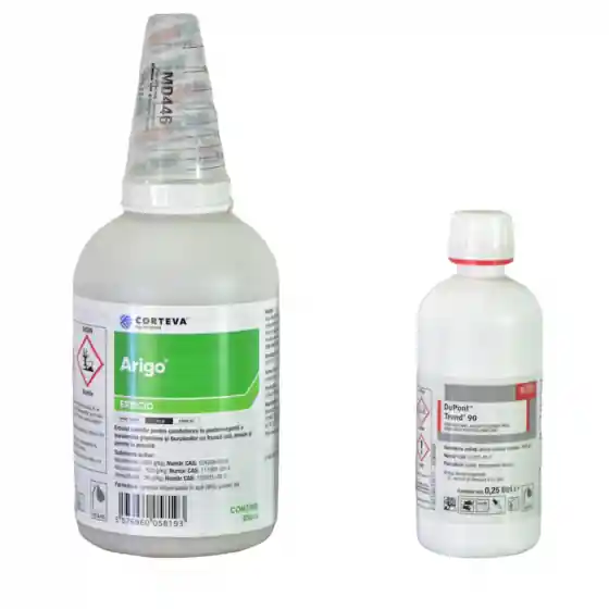 Erbicid porumb Arigo, 3300 g + Adjuvant Trend 90, 2.5 litri Nu rata