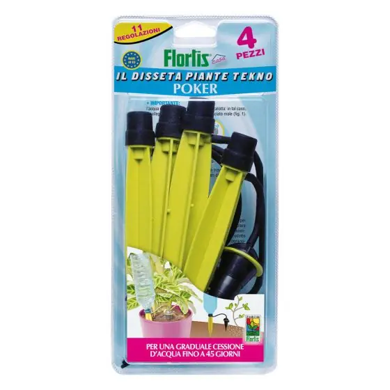 Picurator de apa pentru plante, Flortis, set de 4 bucati Discount