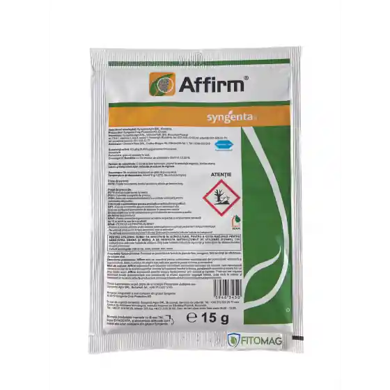 Disponibil imediat Insecticid contact omida, molie, fluturele alb Affirm, 15 grame