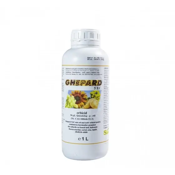 Erbicid Ghepard 5 EC, 1 l, Sharda, quizalofop-p-etil, buruieni monocotiledonate Comandă acum