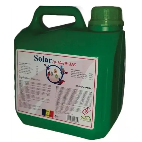Promoție Ingrasamant Solar 10-10-10+ME, 10 l, Solarex, foliar, lichid