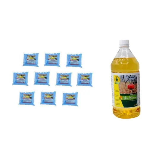 Super ofertă Pachet tratament iarna/primavara Sulfat de cupru, 10 kg + Ulei horticol Meritus Oil, 1 l