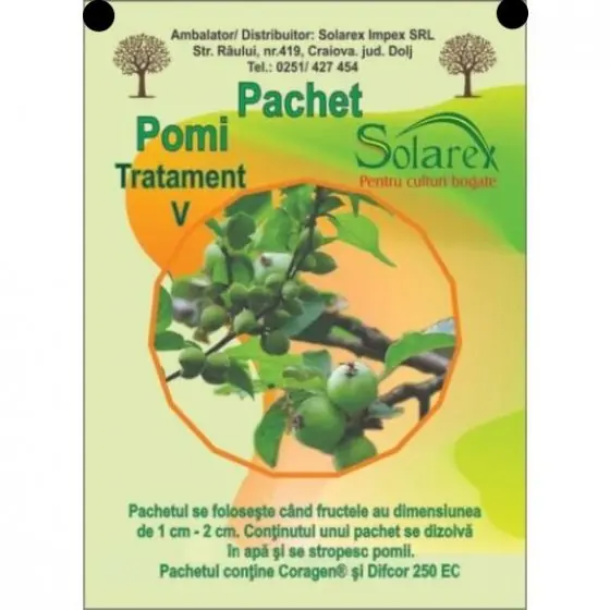 Reducere specială Pachet V Tratament Pomi, fruct 1-2 cm - Pentru 10 Litri de Apa