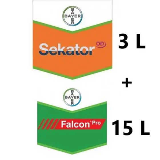 Ieftin Pachet Cereale Falcon Pro 25 Ha (Falcon PRO 15 L + Sekator Progress OD 3 L)