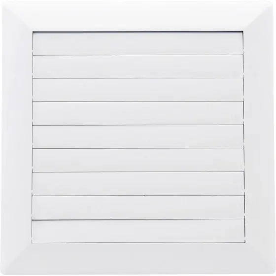Grilă aerisire cu închidere (cu șnur) KARRO, 172mmx172mm, ø100, alb Bestseller