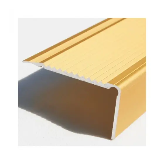 Preț promoțional Profil pentru treaptă 3130, din aluminiu, neperforat, 45/23, Auriu, 2,7m