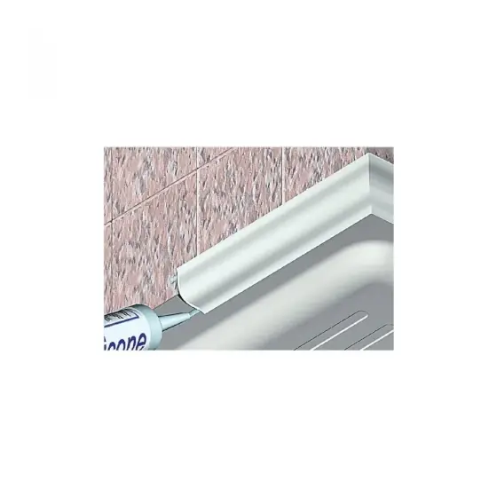 Profil colț din PVC porțelanat ARCANSAS Coprisil, neperforat, alb, 3m Cumpărături sigure