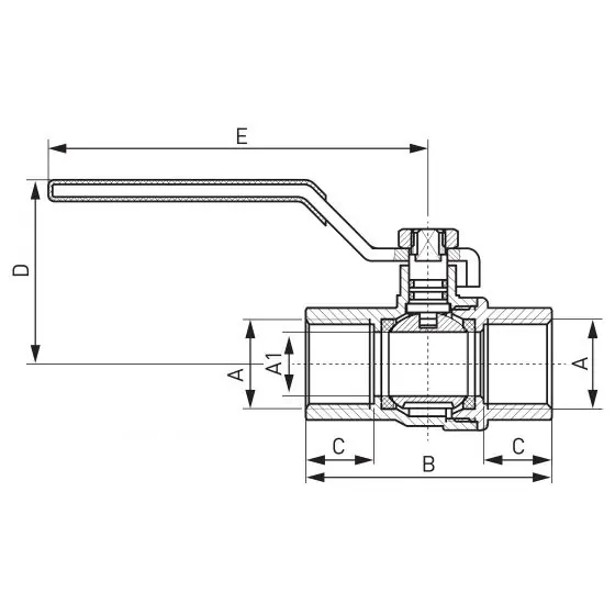 Robinet Tr Gaz 3/4", Ferro Reducere