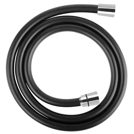 Furtun Dus Rac.Conic Pvc Negru Crom - 1.5M, Ferro Cel mai vândut