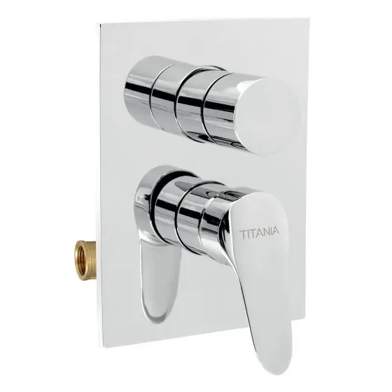 Expediere rapidă Baterie Ingropata Cada/Dus Iris New, Crom, Ferro