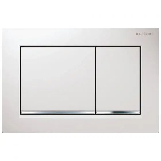 Placa Act.Wc Sigma30 Dual Flush Alb/Crom/Alb, Geberit Preț redus
