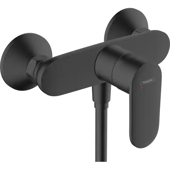 Chilipir Baterie Perete Dus Negru Mat, Hansgrohe Vernis Blend