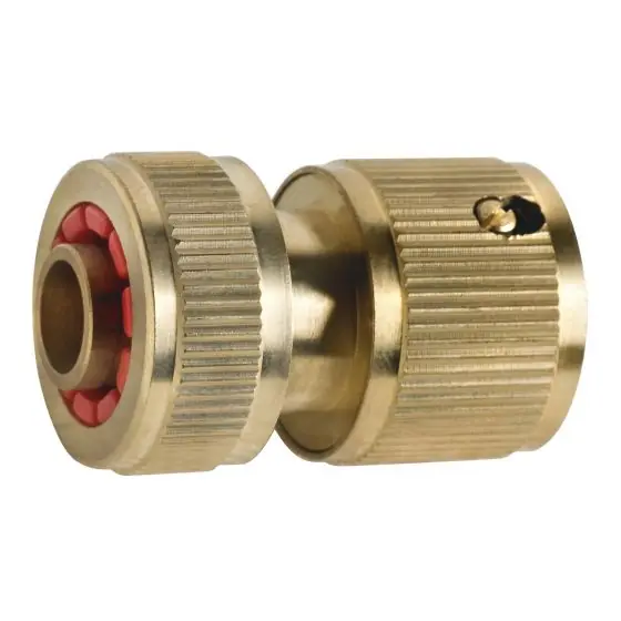 Plată sigură Mufa Furtun Alama Cu Ventil 3/4", Ferro
