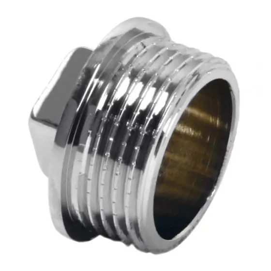 Cumpărături sigure Dop Alama Cromata 3/4"-Ext, Ferro