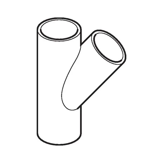 Retur ușor Ramificatie Hdpe 90/63/45, Geberit Pluvia