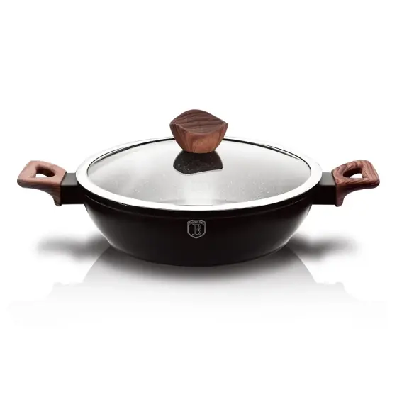 Cratiță joasă cu capac, 28 cm, Colecția Ebony Rosewood - BH/1739 Nu rata