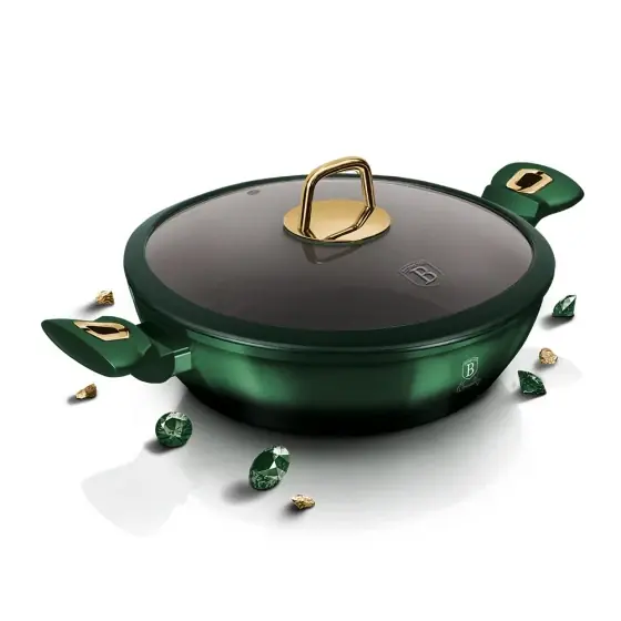 Cratiță joasă cu capac, 28 cm, Emerald Collection - BH/6060 Promoție