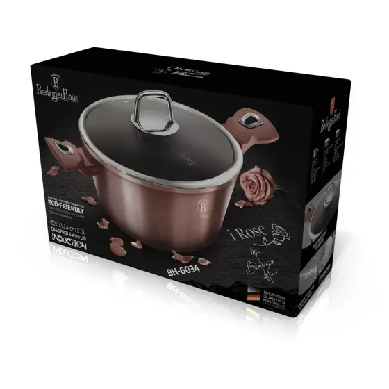 Cel mai bun preț Cratiță cu capac, 20 cm, Colecția I-Rose - BH/6034