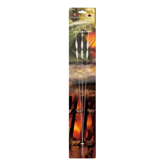 Disponibil imediat Set frigărui 3 piese, inox - BH/8654