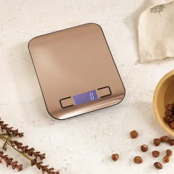 Cântar de bucătărie digital, capacitate 5 kg, rose gold - BH/9424 Plată sigură