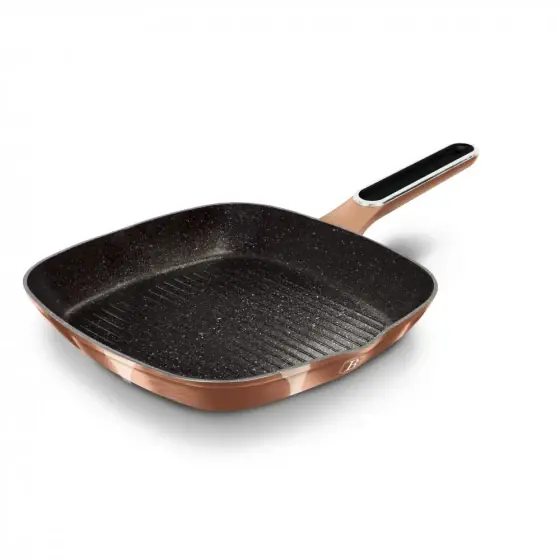Tigaie grill, 28 cm, Metallic Line Rose Gold Edition - BH/1521N Reducere