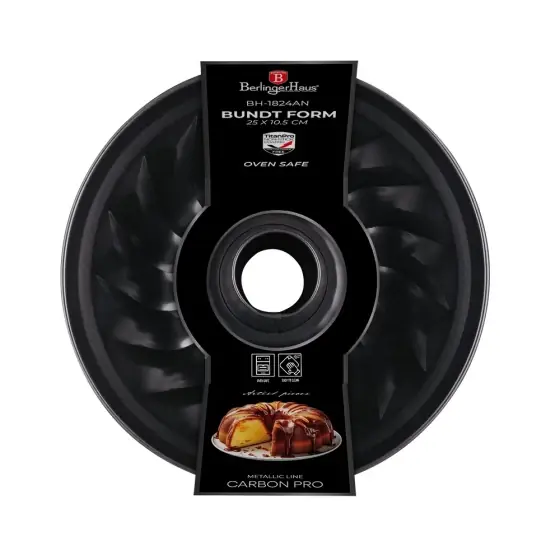 Plată sigură Formă Bundt, 25 cm, carbon pro - BH/1824