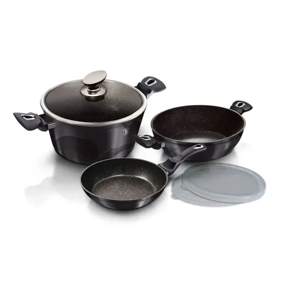 Set 6 piese vase de gătit, Metallic Line Carbon Pro Edition - BH/6905 Promoție
