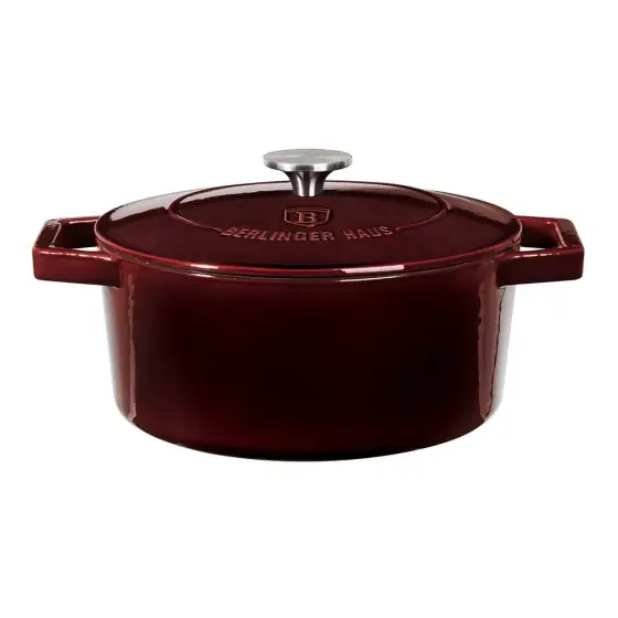 Cratiță, 20 cm, fontă, burgundy - BH/6516 Promoție