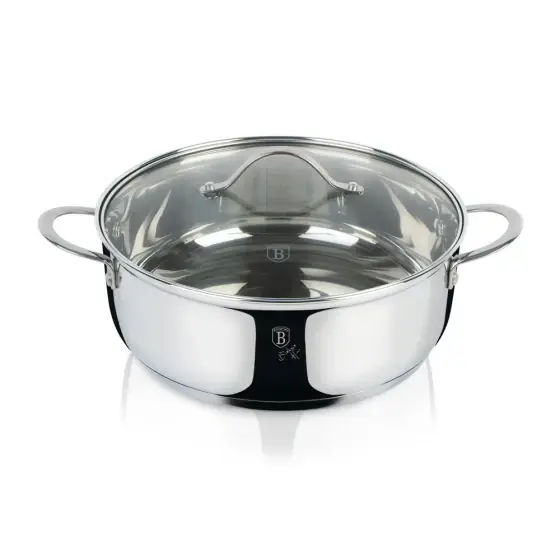 Cratiță joasă cu capac, 28 cm, Silver Jewellery Collection - BH/6590 Mai ieftin