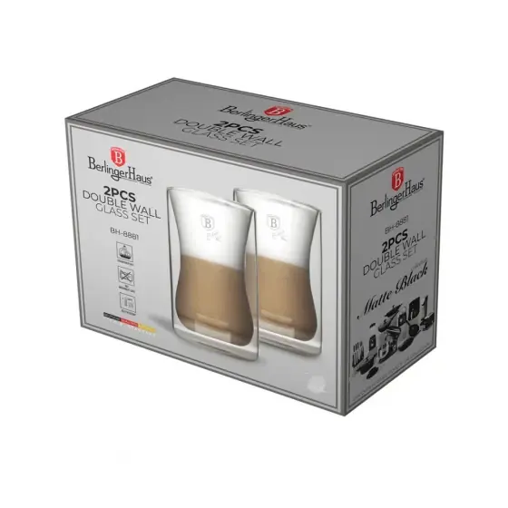 Set pahare sticlă 2 piese - BH/8881 Popular