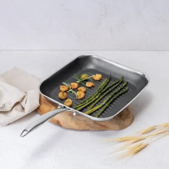 Tigaie tip grill, 28 cm, Colecția Eternal - BH/8513 Popular