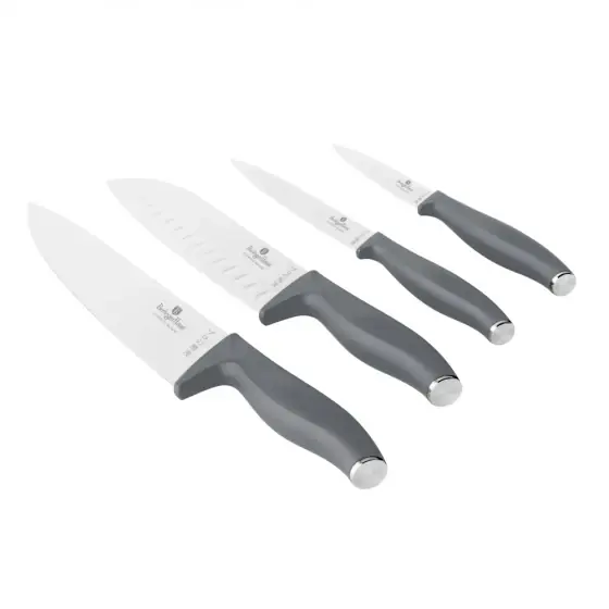 Preferatul clienților Set 4 piese cuțite, gri mat - BH/2955A