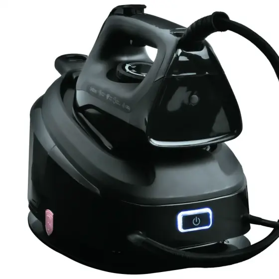 Lichidare de stoc Stație de abur, fier de călcat, negru-rose gold - BH/9596