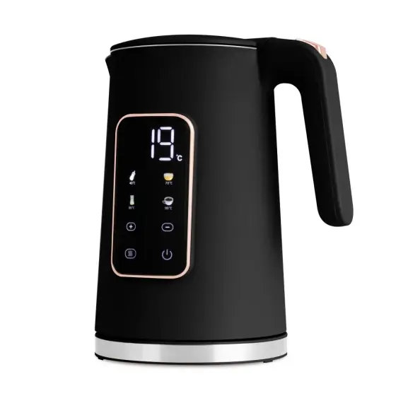 Fierbător electric digital, negru - rose gold - BH/9674 Ofertă specială