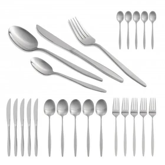 Set tacâmuri 24 piese, luciu oglindă - BH/3035 Lichidare de stoc