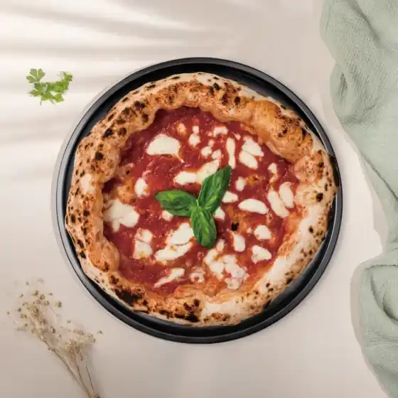 Tavă pentru pizza, 36 cm, antracit mat - BH/8687 Ieftin