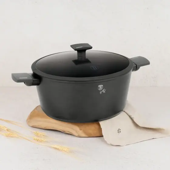 Retur ușor Cratiță cu capac, 30 cm, Anthracite Collection - BH/8133