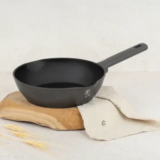 Reducere de preț Tigaie adâncă cu 2 guri, 24 cm, Anthracite Collection - BH/8120
